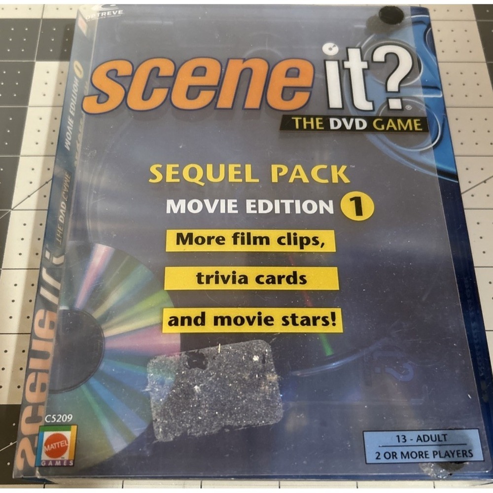 Scene‎ It The DVD Game Sequel Pack Movie Edition Sealed Cards Mattel 2003